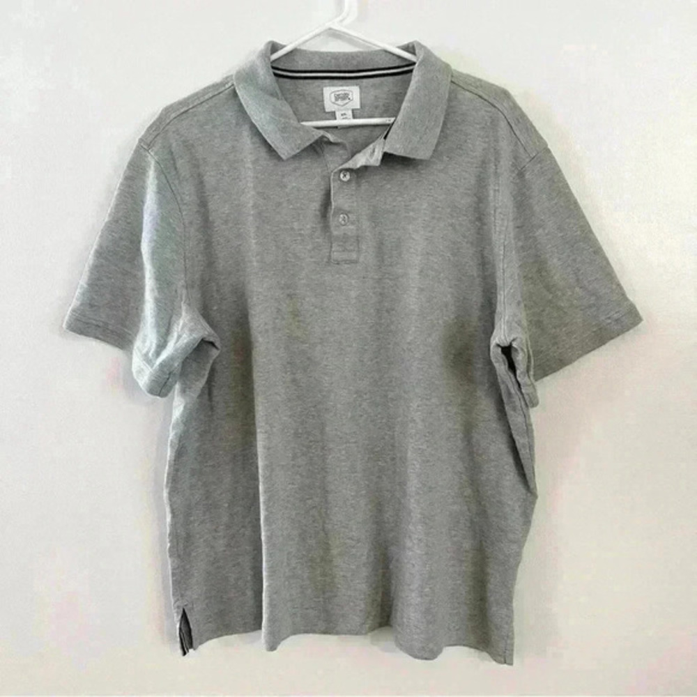 Berkley Jensen Mens Polo Shirt 100% Pima Cotton Size XXL Gray Classic Casual